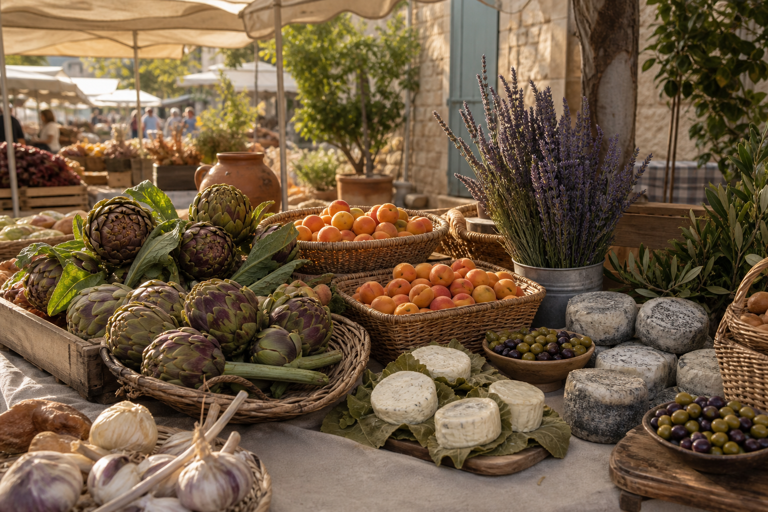 Que cuisiner en juillet au marché de Provence